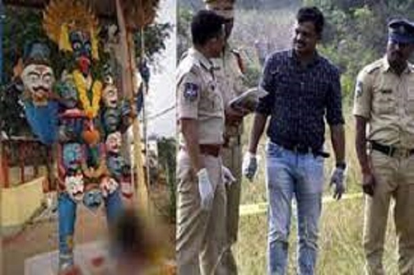 காளிதேவியின் காலடியில் கிடந்த துண்டாக கிடந்த மனித தலை! வெளியான தகவல்
