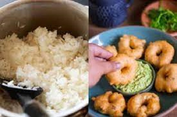 வீணாகிய சாதத்தை வைத்து சுவையான உளுந்து வடை