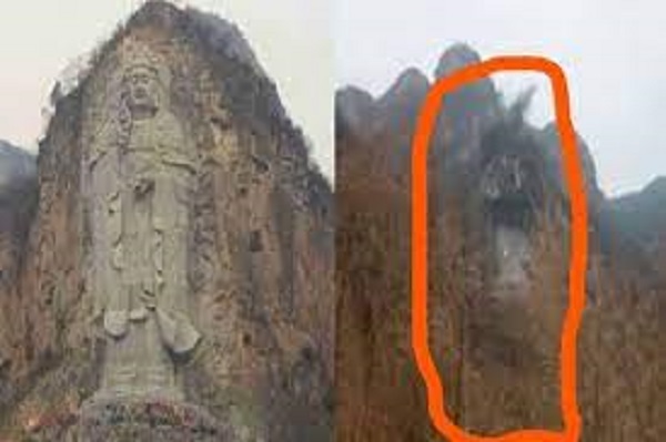 99 அடி புத்தர் சிலையை இடித்து தள்ளியது சீனா..  வெளியான தகவல்!