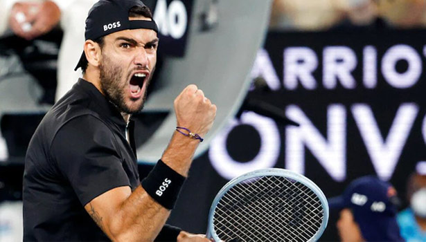 ஆஸ்திரேலிய ஓபன் அரையிறுதிக்கு இத்தாலி வீரர் மேட்டியோ பெரெட்டினி முன்னேற்றம்