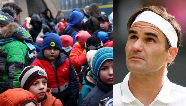 உக்ரைன் குழந்தைகளுக்கு ஆதரவு கரம் நீட்டினார் ரோஜர் ஃபெடரர்