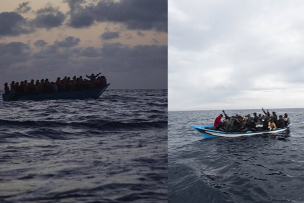 நடுக்கடலில் கவிழ்ந்துள்ள படகு 90 பேர் உயிரிழப்பு..!!