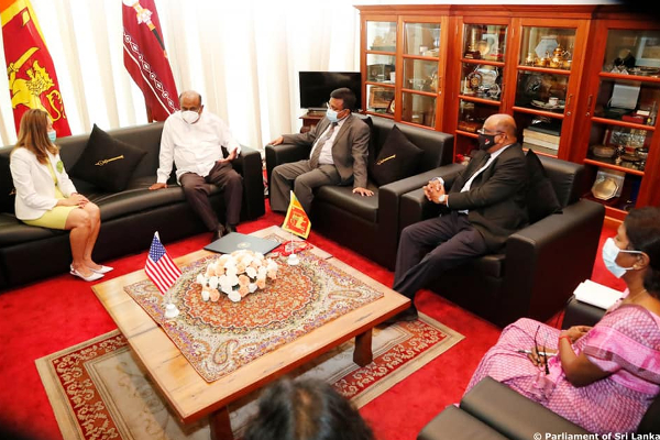 அரசியல் ஸ்திரத்தன்மையை ஏற்படுத்தி பொருளாதார நெருக்கடி..சபாநாயகரை சந்தித்த அமெரிக்க தூதுவர்