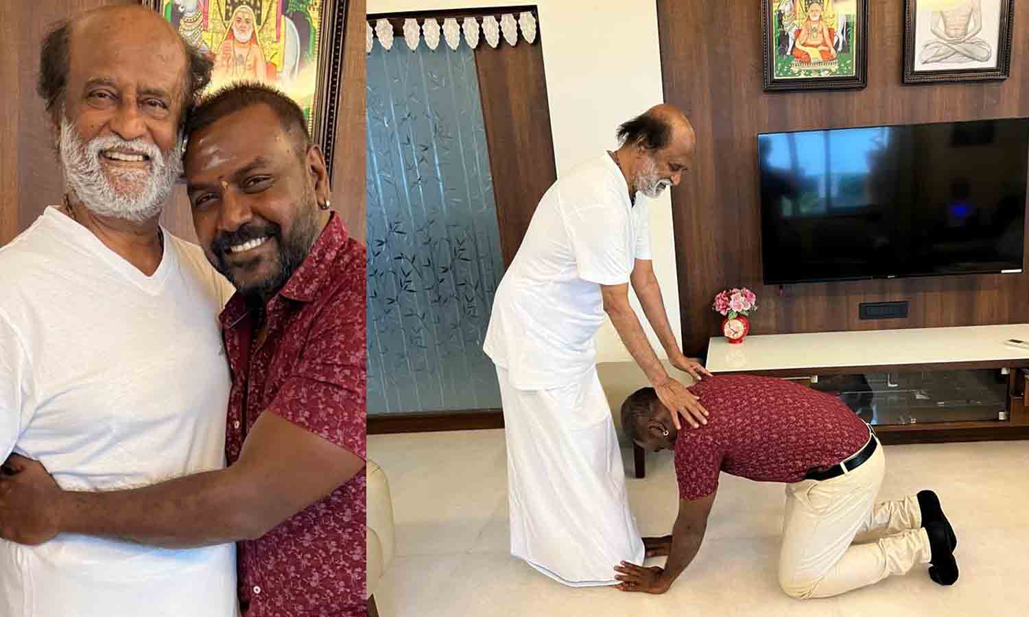 ரஜினியிடம் ஆசி பெற்ற ராகவா லாரன்ஸ்..!!