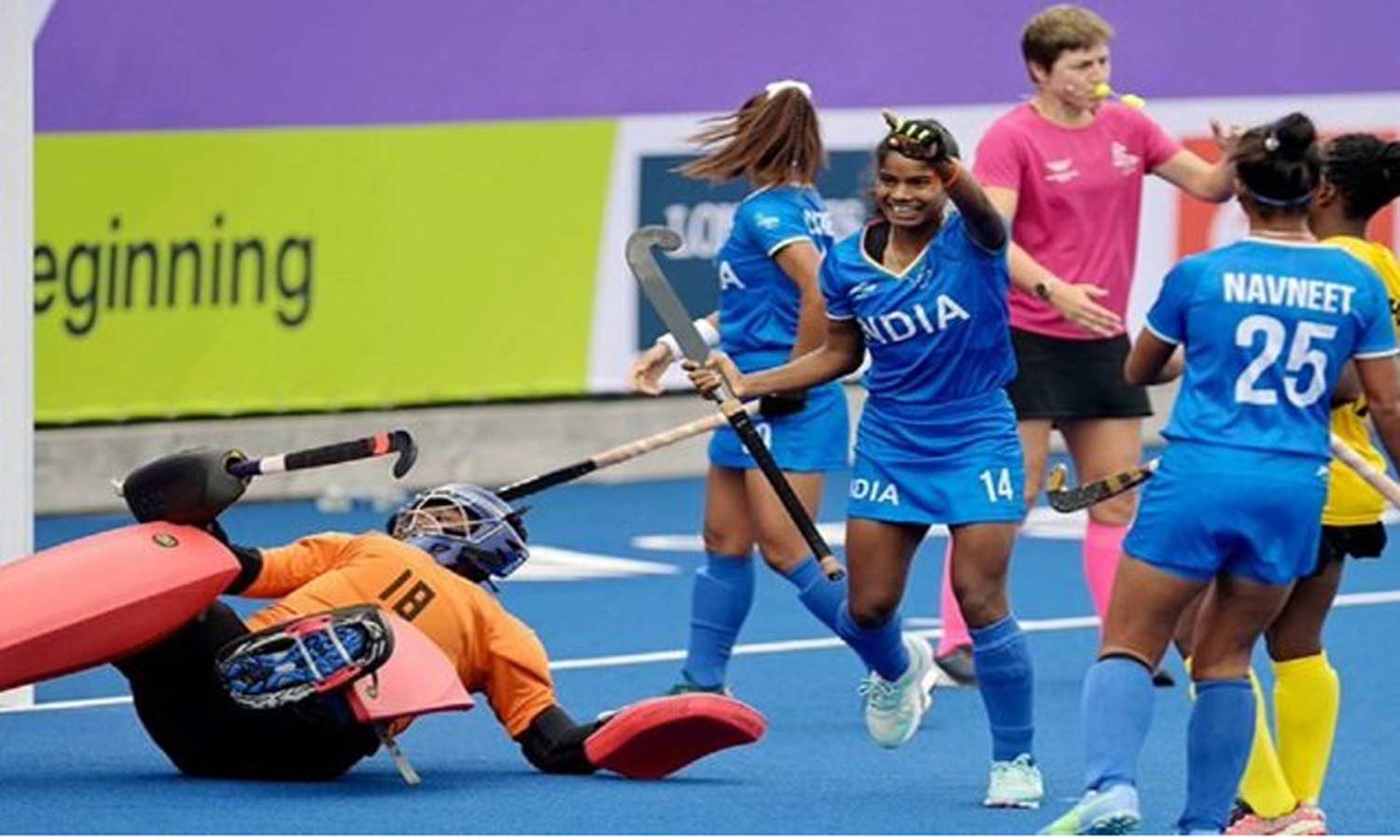 காமன்வெல்த் ஹாக்கி போட்டி - வேல்ஸ் அணியை வீழ்த்தியது இந்தியா