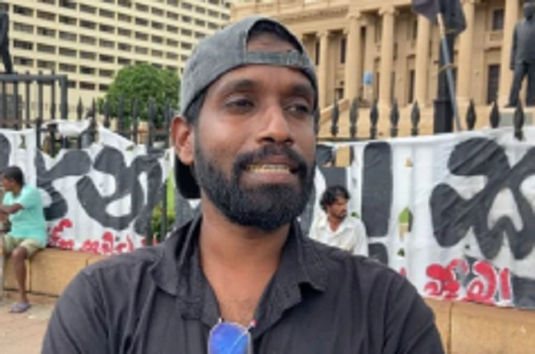 கோட்டா கோ கம போராட்டக்களத்தின் முன்னணி செயற்பாட்டாளர் ரெட்டாவுக்கு பிணை..!!!