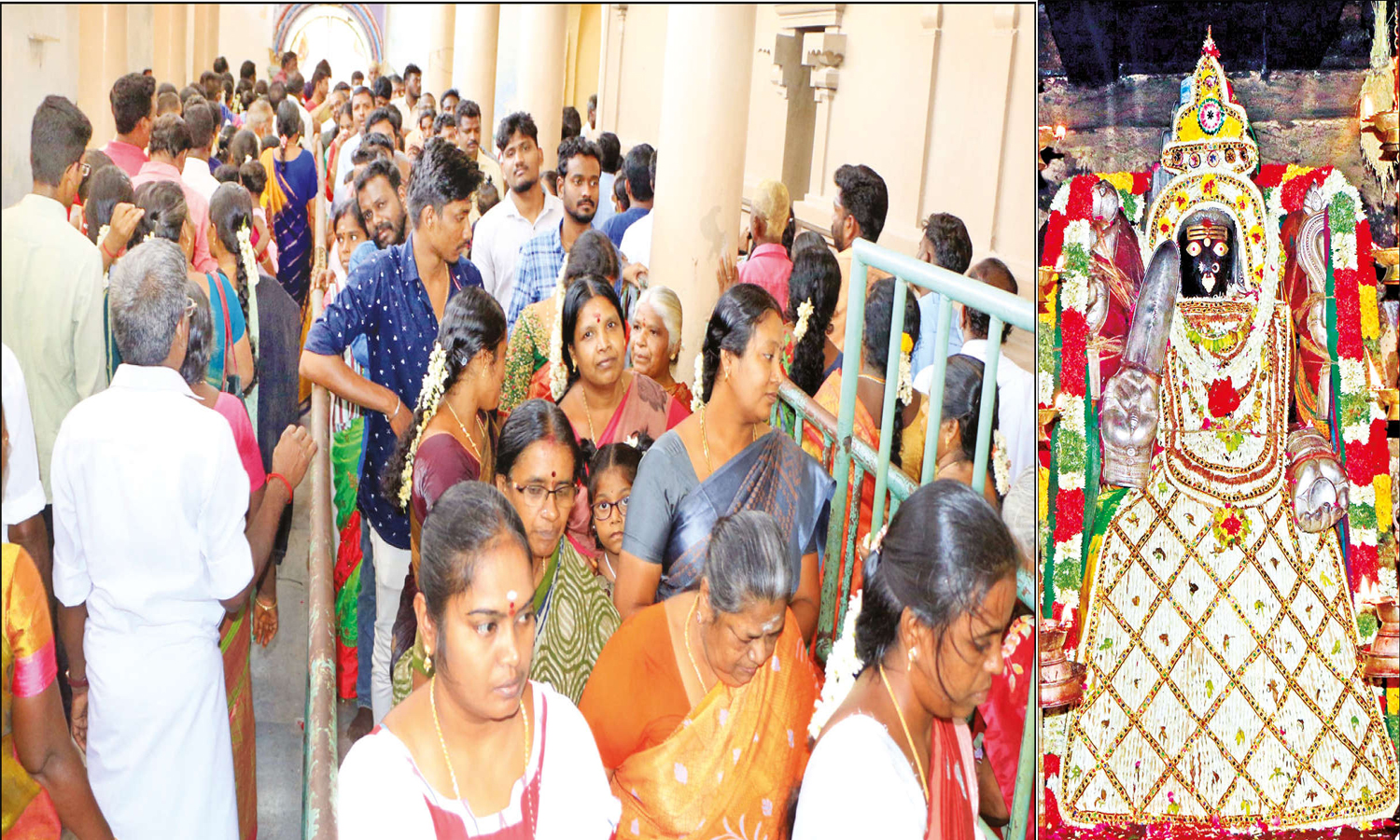 புன்னைநல்லூர் மாரியம்மன் கோவிலில் சிறப்பு வழிபாடு