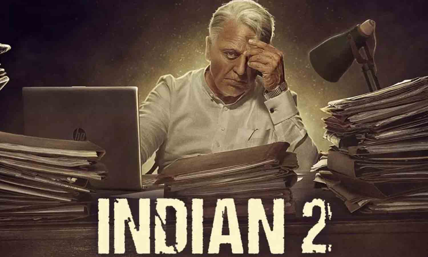 'இந்தியன் 2' அப்டேட்- கமலுக்கு மேக்கப் போடும் புகைப்படம் வைரல்