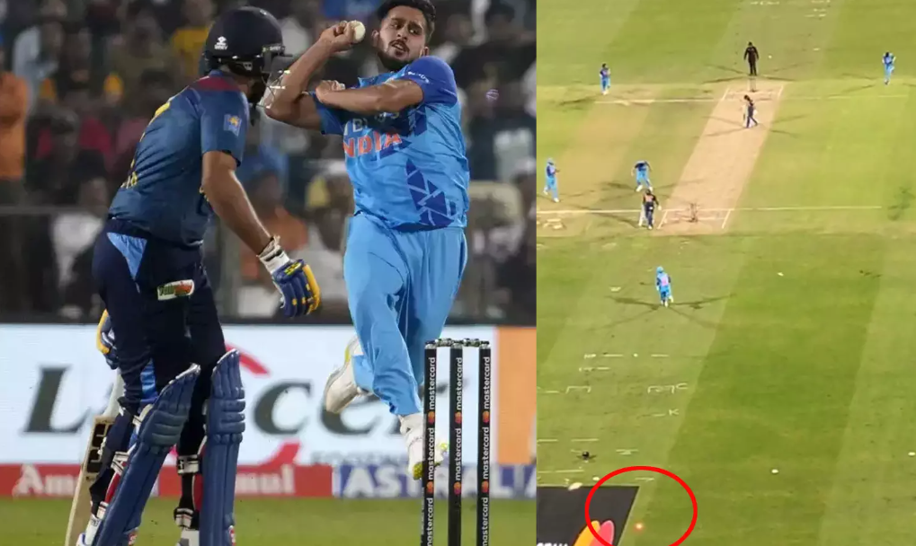 அதிவேகத்தில் பந்து வீசிய உம்ரான் மாலிக்..!!