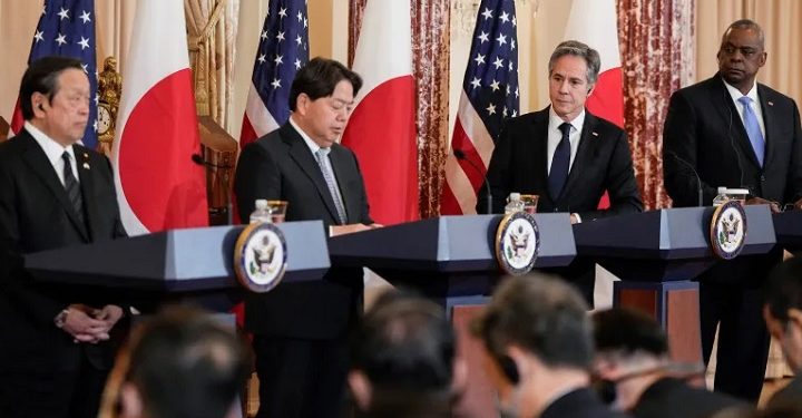 பாதுகாப்பு ஒத்துழைப்பை வலுப்படுத்த அமெரிக்கா- ஜப்பான் இணக்கம்!