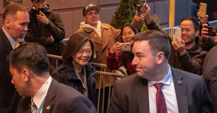 நியூயோர்க்கை சென்றடைந்தார் தாய்வான் ஜனாதிபதி சாய் இங்-வென்!