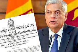 ஜனாதிபதியின் அதிவிசேட வர்த்தமானி!