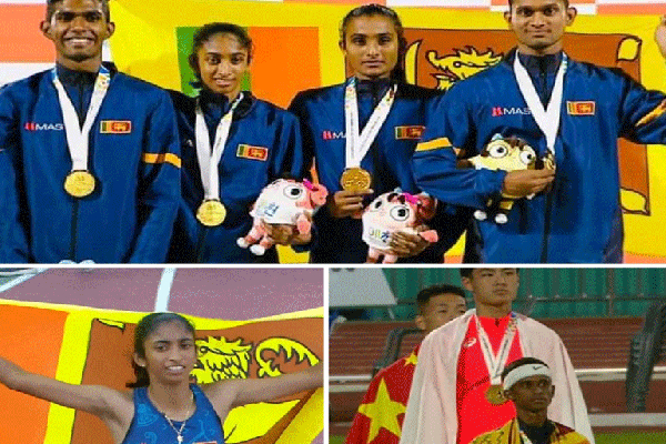 ஆசிய கனிஷ்ட தடகளப்போட்டி பதக்கப்பட்டியலில் இலங்கைக்கு முக்கிய இடம்