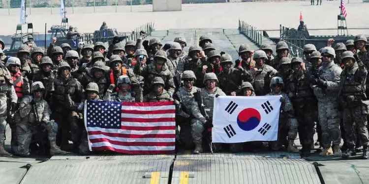 தென்கொரியா-அமெரிக்கா இணைந்து இராணுவப் பயிற்சி!