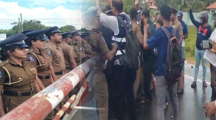 கிளிநொச்சியில் பதற்றம்! கரிநாள் பேரணியை குழப்பிய காவல்துறையினர்: நால்வர் கைது