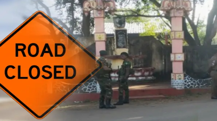 வவுனியாவில் வீதிகளுக்கு பூட்டு - பலத்த பாதுகாப்புடன் சுதந்திர தின நிகழ்வு