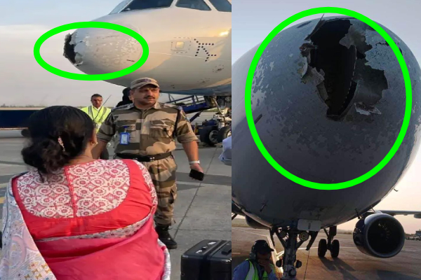 ஆலங்கட்டி மழையால் நடுவானில் சேதமடைந்த விமானம்; அச்சத்தில் அலறிய பயணிகள்!