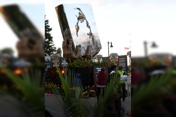 கனடா தமிழின அழிப்பு நினைவகத்தை சேதப்படுத்திய விசமிகள்; அதிர்ச்சியில் தமிழர்கள்!