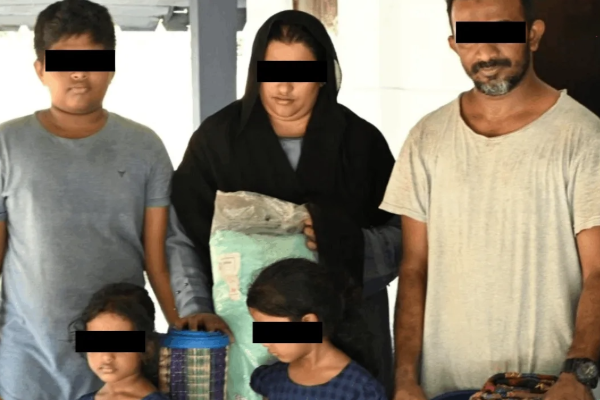 தமிழகத்தில் தஞ்சமடைந்த ஒரே குடும்பத்தை சேர்ந்த 5 இலங்கைத் தமிழர்கள்!