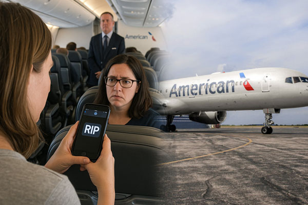 பயணியின் தொலைப்பேசிக்கு வந்த குறுஞ்செய்தி ; அவசரமாக தரையிரக்கப்பட்ட விமானம்