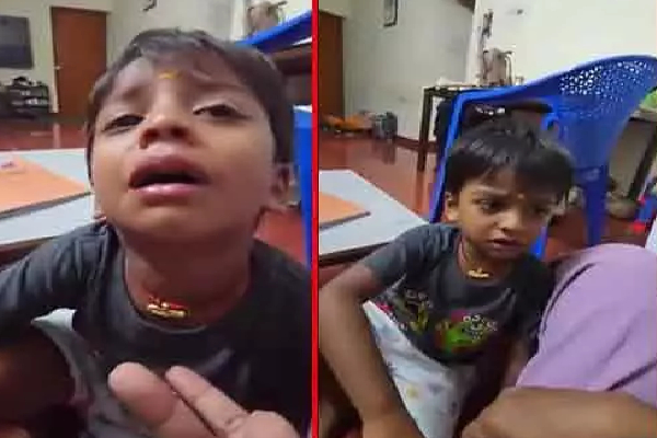 ஆங்கிலத்தில் பேசாதே... தமிழில் பேசு அம்மா; வைரலாகும் சிறுவனின் காணொளி