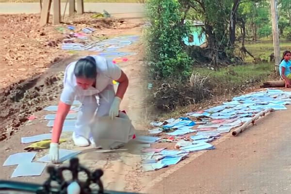 பேரிடருக்கு மத்தியில் மாணவி மற்றும் தாதியின் நெகிழ்ச்சியான செயல்