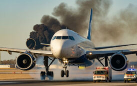 திடீரென பற்றிய தீ.. 275 பயணிகளுடன் திரும்பிய அமெரிக்க விமானம்